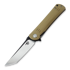 Bestech Kendo - Blackwash + Satin - G10 sulankstomas peilis, beige