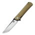 Bestech Kendo - Blackwash + Satin - G10 kääntöveitsi, beige