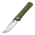 Bestech Kendo - Blackwash + Satin - G10 sulankstomas peilis, žalia