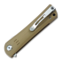 Bestech Kendo - Stonewash + Satin - G10 sulankstomas peilis, beige
