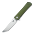 Bestech Kendo - Stonewash + Satin - G10 kääntöveitsi, vihreä