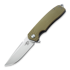 Bestech Lion - Stonewash + Satin - G10 kääntöveitsi, beige