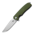 Bestech Lion - Stonewash + Satin - G10 折叠刀, 綠色