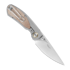 Bestech Lito, Grey Titanium/Natural Canvas Micarta, Satin