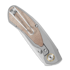 Bestech Lito, Grey Titanium/Natural Canvas Micarta, Satin