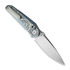 Bestech Mothus - Satin - Titanium sulankstomas peilis, mėlyna