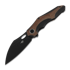 Bestech - Nogard - Blackwash - Natural Canvas Micarta, sort