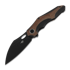 Coltello pieghevole Bestech Nogard - Blackwash - Natural Canvas Micarta, nero