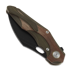 Coltello pieghevole Bestech Nogard - Blackwash - Natural Canvas Micarta, bronzed