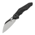 Bestech Nogard - Blackwash + Satin - Black Red Marble CF sulankstomas peilis, juoda