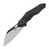 Coltello pieghevole Bestech Nogard - Blackwash + Satin - Black Red Marble CF, nero