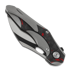 Coltello pieghevole Bestech Nogard - Blackwash + Satin - Black Red Marble CF, grigio