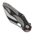 Bestech Nogard - Blackwash + Satin - Black Red Marble CF sulankstomas peilis, pilka