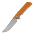 Bestech Paladin - Stonewash + Satin - G10 kääntöveitsi, oranssi