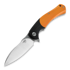 Bestech - Penguin - Stonewash + Satin - G10, orange, noir