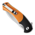 Bestech Penguin - Stonewash + Satin - G10 sulankstomas peilis, oranžinėnge, juoda