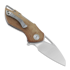 Bestech Riverstone - Satin - Canvas Micarta sulankstomas peilis, natural