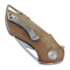 Bestech Riverstone - Satin - Canvas Micarta kääntöveitsi, natural