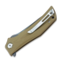 Bestech Scimitar - Grey + Satin - G10 sulankstomas peilis, beige