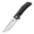 Bestech Scimitar - Stonewash + Satin - G10 kääntöveitsi, musta