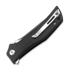 Bestech Scimitar - Stonewash + Satin - G10 kääntöveitsi, musta