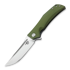 Bestech Scimitar - Stonewash + Satin - G10 kääntöveitsi, vihreä