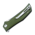 Bestech Scimitar - Stonewash + Satin - G10 kääntöveitsi, vihreä