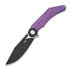 Bestech Seraph - Blackwash + Satin - Titanium sulankstomas peilis, violetinė