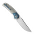 Bestech Supernova - Satin - Titanium + Zirconium Timascus sulankstomas peilis