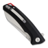 Coltello pieghevole Bestech Texel - Stonewash + Satin - G10, nero