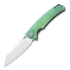 Bestech Texel - Stonewash + Satin - G10 kääntöveitsi, jade