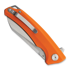 Bestech Texel - Stonewash + Satin - G10 kääntöveitsi, oranssi