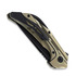 Bestech Vigil - Blackwash - Titanium sulankstomas peilis, gold anodized