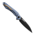 Bestech Wibra - Blackwash - Titanium kääntöveitsi, sininen