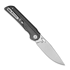 Bestechman Smuga - Stonewash - G10 CF Pattern 折叠刀, 黑色