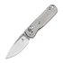 Bestechman Sprite - Stonewash + Satin - Titanium 접이식 나이프, 회색