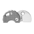 Bestechman Turtle - Beadblasted - Titanium Frag Pattern fällkniv, grå