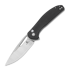 Bestechman Whalefin - Stonewash + Satin - G10 sulankstomas peilis, juoda