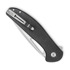 Bestechman Whalefin - Stonewash + Satin - G10 sulankstomas peilis, juoda