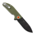 Black Fox Acutus sulankstomas peilis, žalia