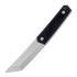 Brisa Kwaiken 90 M390 Scandi peilis, ebony, brown sheath
