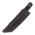 Brisa Kwaiken 90 M390 Scandi kniv, ebony, brown sheath