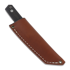 Coltello Brisa Kwaiken 90 M390 Scandi, ebony, cognac sheath
