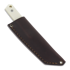 Brisa Kwaiken 90 M390 Scandi kniv, ivory micarta, brown sheath