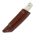Brisa Kwaiken 90 M390 Scandi peilis, ivory micarta, cognac sheath