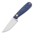 Brisa Necker 70 kaulaveitsi, Flat, blue jeans micarta, kydex