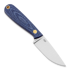 Brisa Necker 70 peilis, kabinamas ant kaklo, Flat, blue jeans micarta, kydex