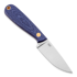 Nůž na krk Brisa Necker 70, Flat, blue jeans micarta, leather