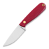 Brisa Necker 70 kaulaveitsi, Flat, red micarta, kydex