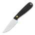 Brisa Necker 70 Full Flat peilis, kabinamas ant kaklo, black micarta